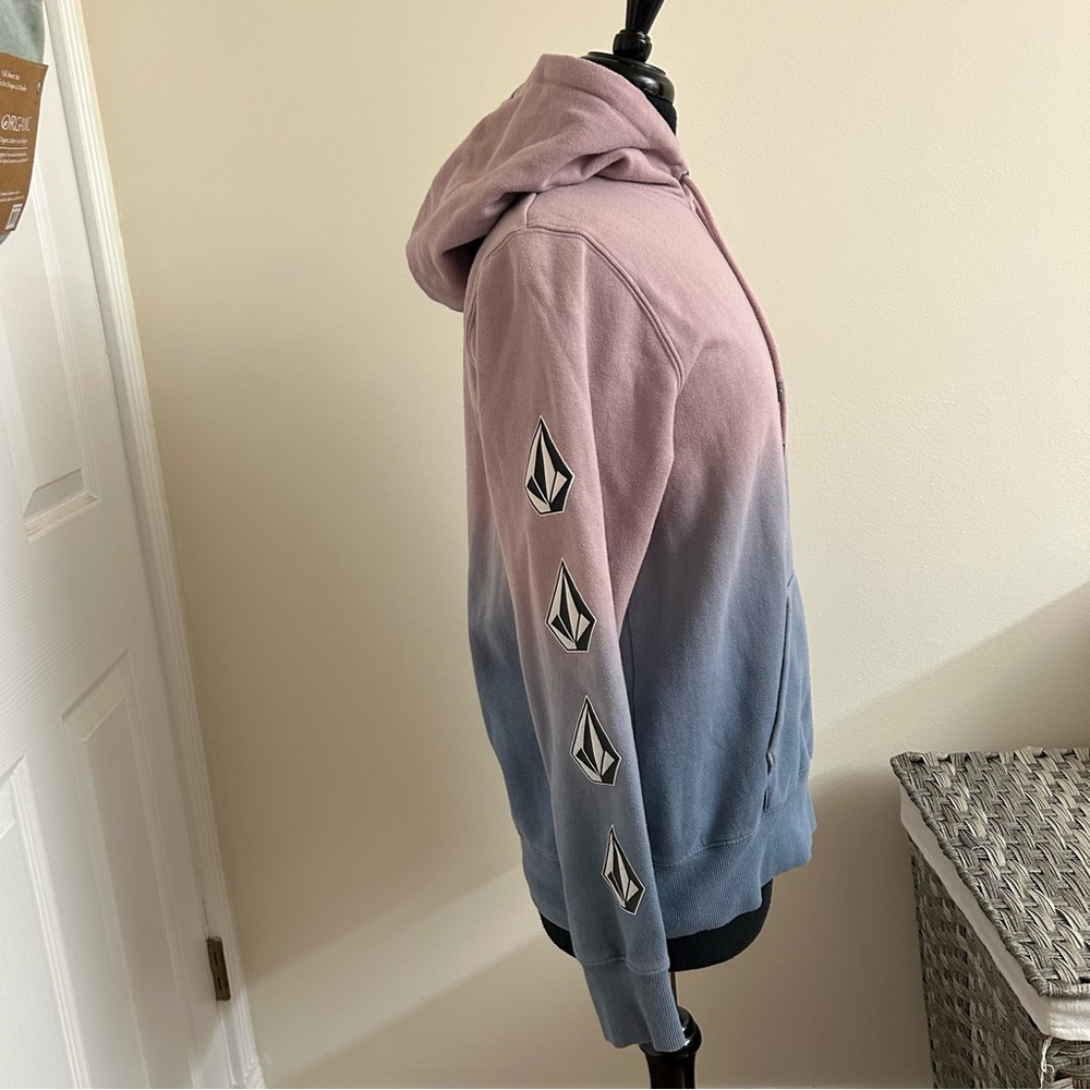 Volcom women’s pink/ purple blue hoodie, SizeL - Picture 3 of 8
